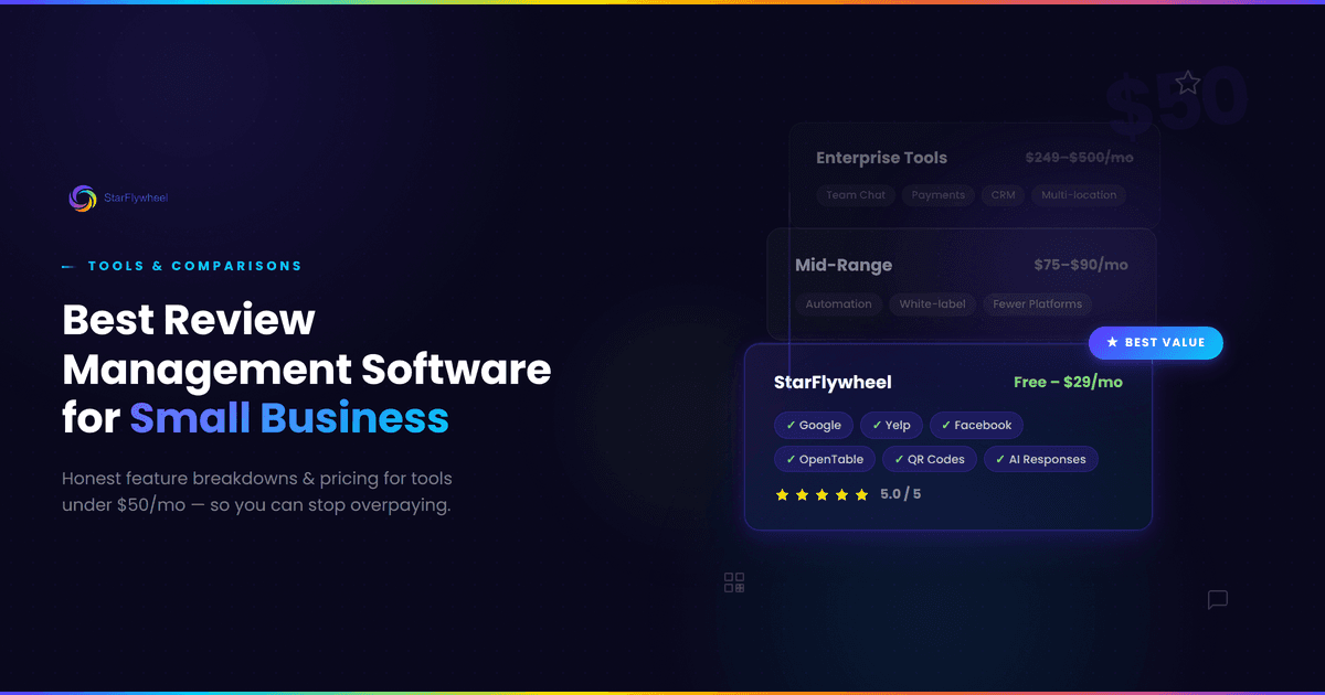 Best review management software for small businesses compared